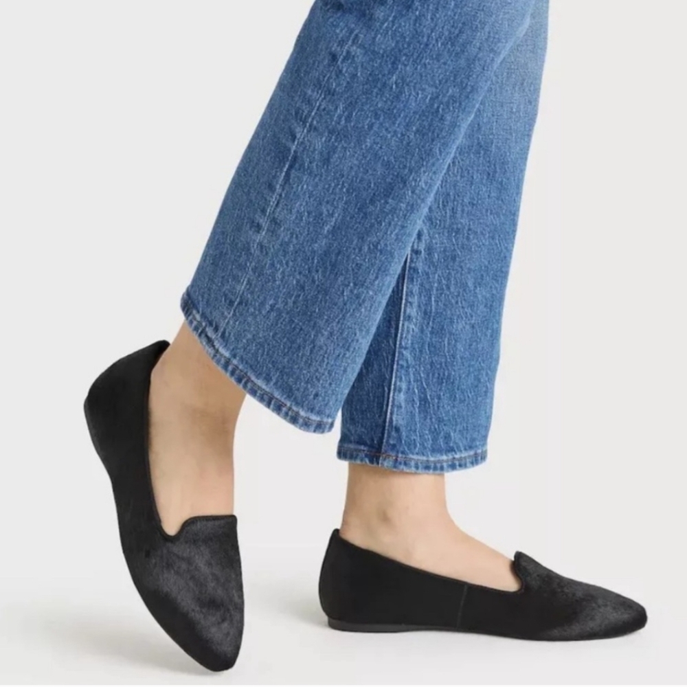 Birdies Black Velvet Flats
